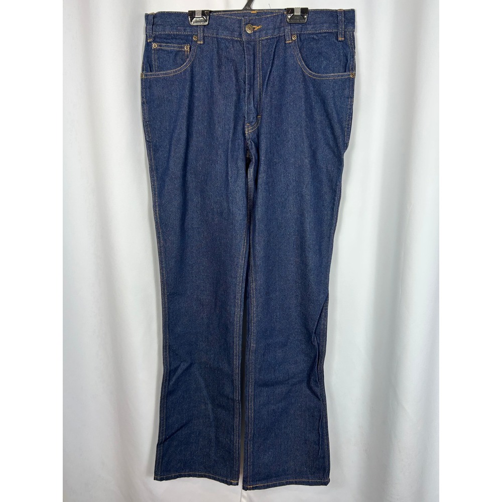 100% Cotton Indigo Blue Denim Western Workwear Mens 34x34